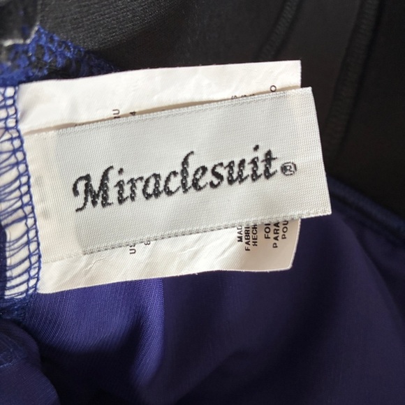 Miraclesuit Purple Slimming Ruched Swimsuit One Piece 8 - Picture 8 of 11